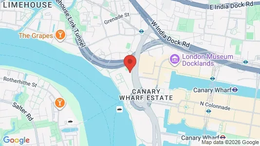 Apartments for rent i London E14 - kort over placeringen