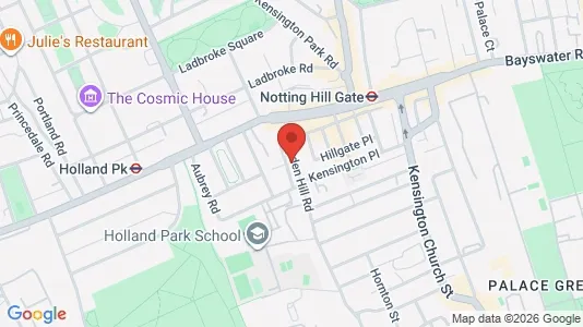Apartments for rent i London W8 - kort over placeringen