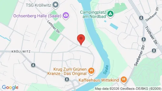Apartments for rent i Halle (Saale) - kort over placeringen