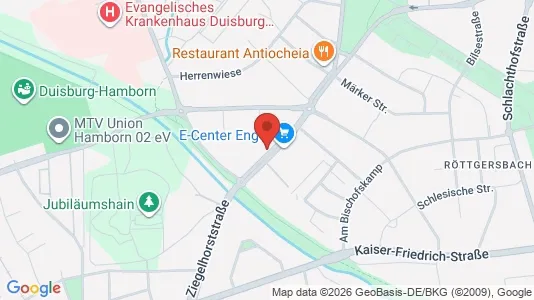 Apartments for rent i Duisburg - kort over placeringen