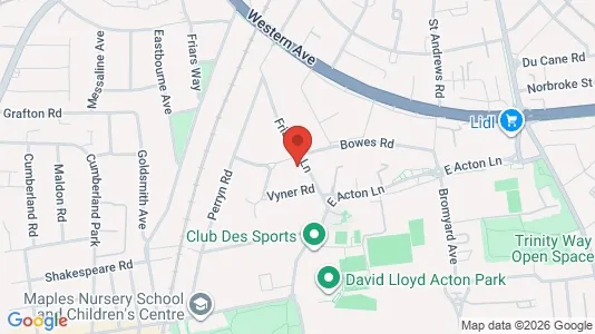 Apartments for rent i London W3 - kort over placeringen