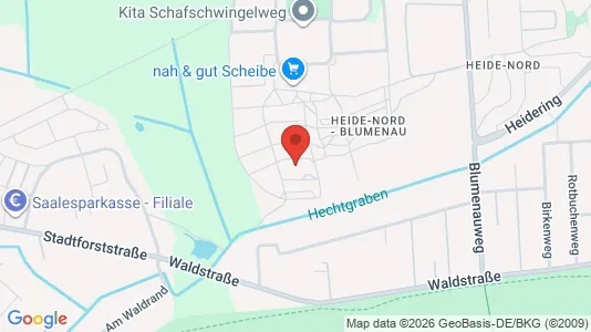 Apartments for rent i Halle (Saale) - kort over placeringen