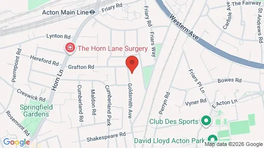 Apartments for rent i London W3 - kort over placeringen