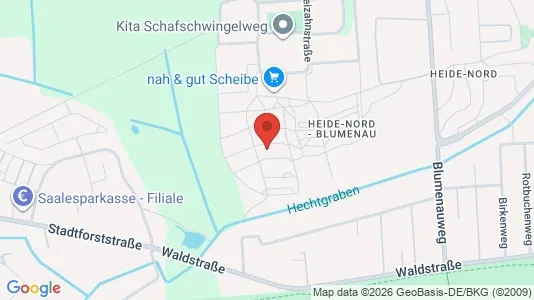 Apartments for rent i Halle (Saale) - kort over placeringen