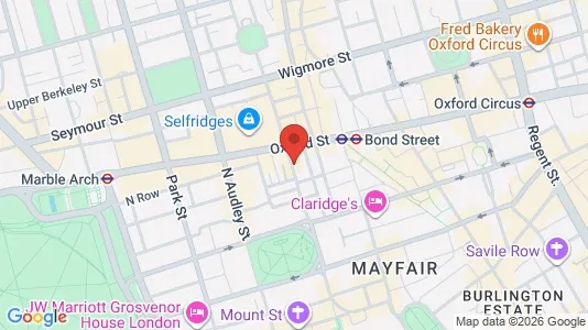 Apartments for rent i London W1A - kort over placeringen