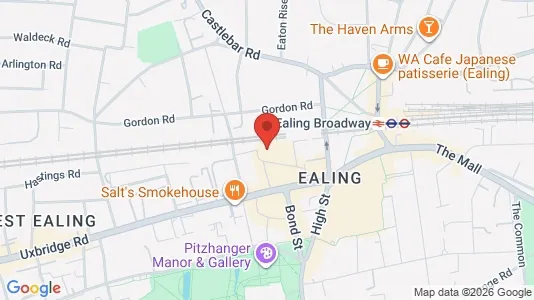 Apartments for rent i London W5 - kort over placeringen