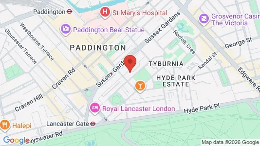 Apartments for rent i London W2 - kort over placeringen