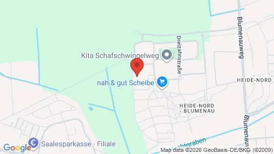 Apartments for rent i Halle (Saale) - kort over placeringen