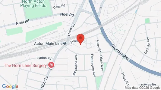 Apartments for rent i London W3 - kort over placeringen