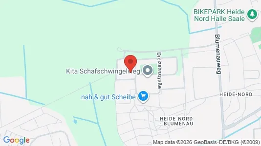 Apartments for rent i Halle (Saale) - kort over placeringen