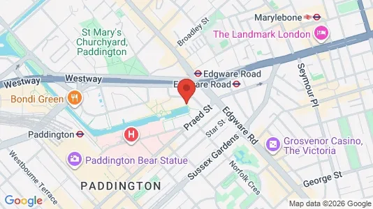 Apartments for rent i London W2 - kort over placeringen