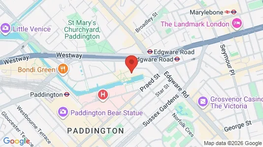 Apartments for rent i London W2 - kort over placeringen