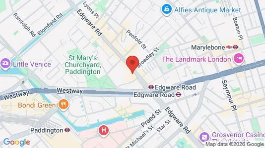 Apartments for rent i London W2 - kort over placeringen