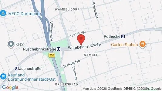 Apartments for rent i Dortmund - kort over placeringen