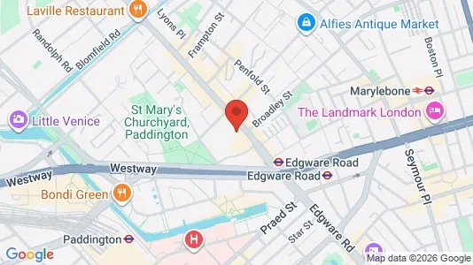 Apartments for rent i London W2 - kort over placeringen