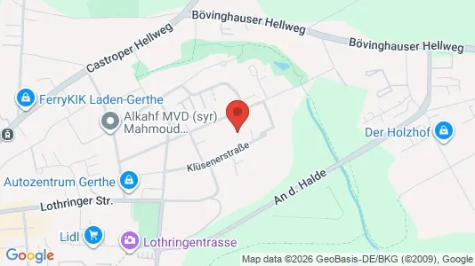 Apartments for rent i Bochum - kort over placeringen