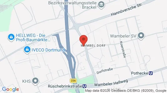 Apartments for rent i Dortmund - kort over placeringen