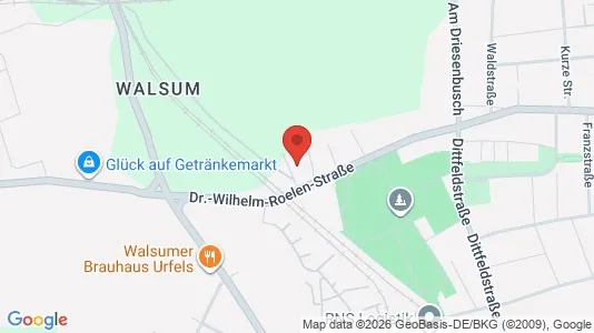 Apartments for rent i Duisburg - kort over placeringen