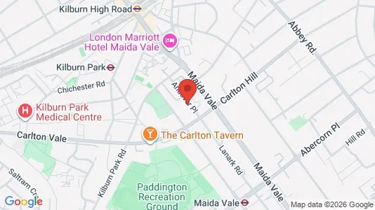 Apartments for rent i London NW6 - kort over placeringen