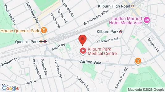 Apartments for rent i London NW6 - kort over placeringen