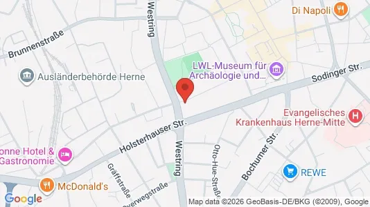 Apartments for rent i Herne - kort over placeringen