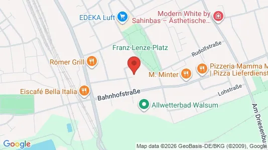Apartments for rent i Duisburg - kort over placeringen