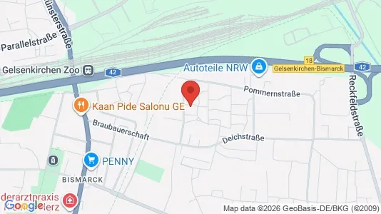 Apartments for rent i Gelsenkirchen - kort over placeringen