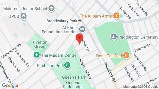 Apartments for rent i London NW6 - kort over placeringen