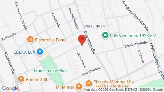 Apartments for rent i Duisburg - kort over placeringen