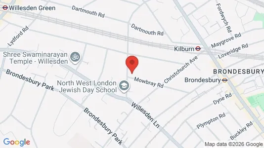 Apartments for rent i London NW2 - kort over placeringen
