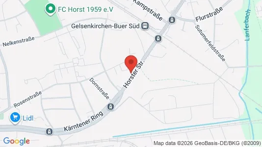 Apartments for rent i Gelsenkirchen - kort over placeringen