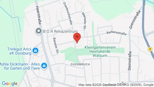 Apartments for rent i Duisburg - kort over placeringen