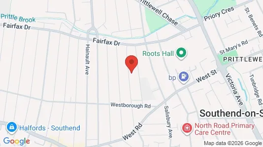 Apartments for rent i Westcliff-on-Sea - Essex - kort over placeringen
