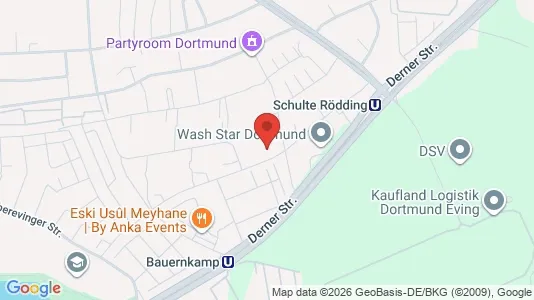 Apartments for rent i Dortmund - kort over placeringen