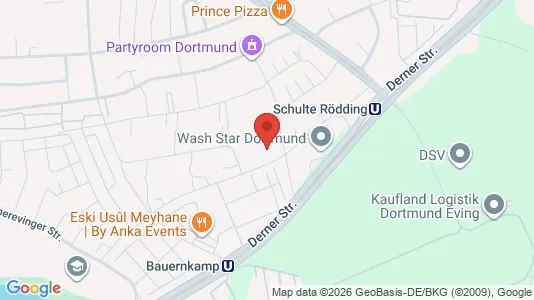 Apartments for rent i Dortmund - kort over placeringen