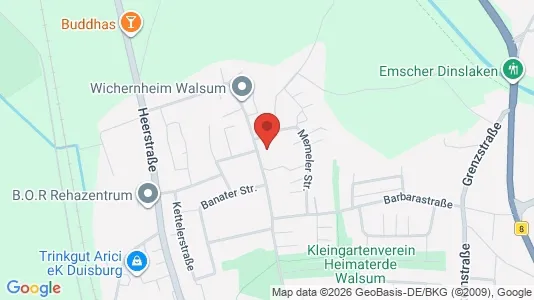 Apartments for rent i Duisburg - kort over placeringen