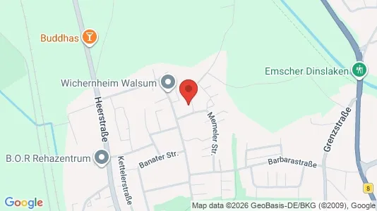 Apartments for rent i Duisburg - kort over placeringen
