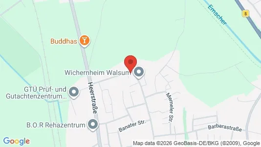 Apartments for rent i Duisburg - kort over placeringen