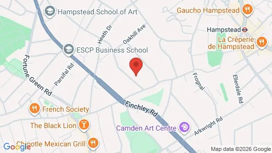 Apartments for rent i London NW3 - kort over placeringen