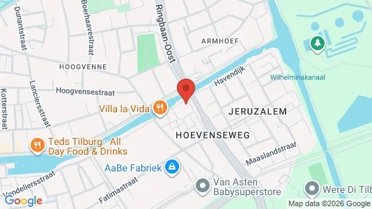 Apartments for rent i Tilburg - kort over placeringen