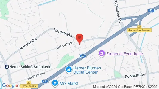 Apartments for rent i Herne - kort over placeringen