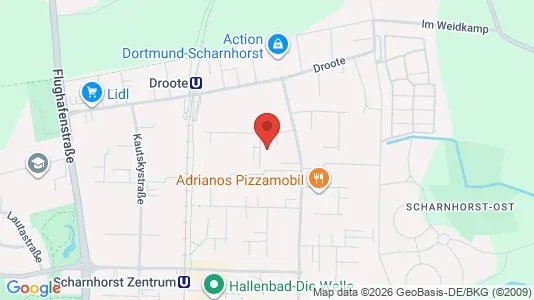 Apartments for rent i Dortmund - kort over placeringen