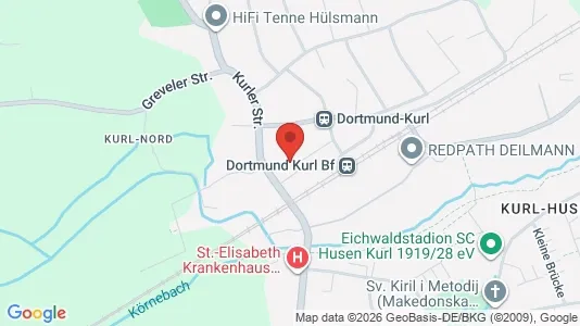 Apartments for rent i Dortmund - kort over placeringen
