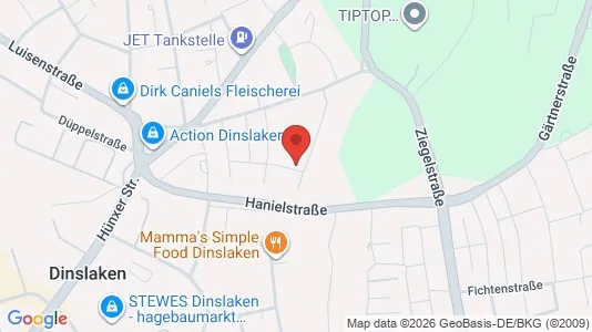 Apartments for rent i Wesel - kort over placeringen
