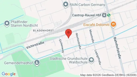 Apartments for rent i Recklinghausen - kort over placeringen