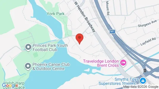 Apartments for rent i London NW9 - kort over placeringen