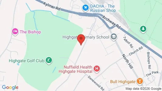 Apartments for rent i London N6 - kort over placeringen