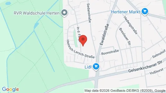 Apartments for rent i Recklinghausen - kort over placeringen