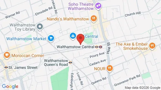 Apartments for rent i London E17 - kort over placeringen