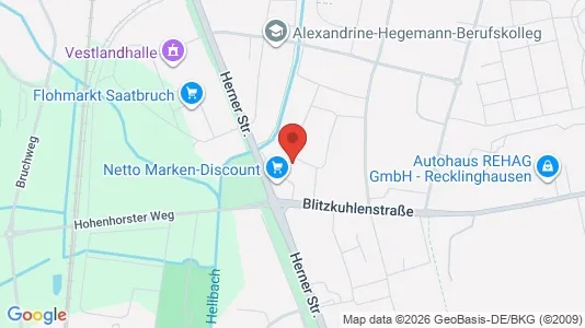 Apartments for rent i Recklinghausen - kort over placeringen